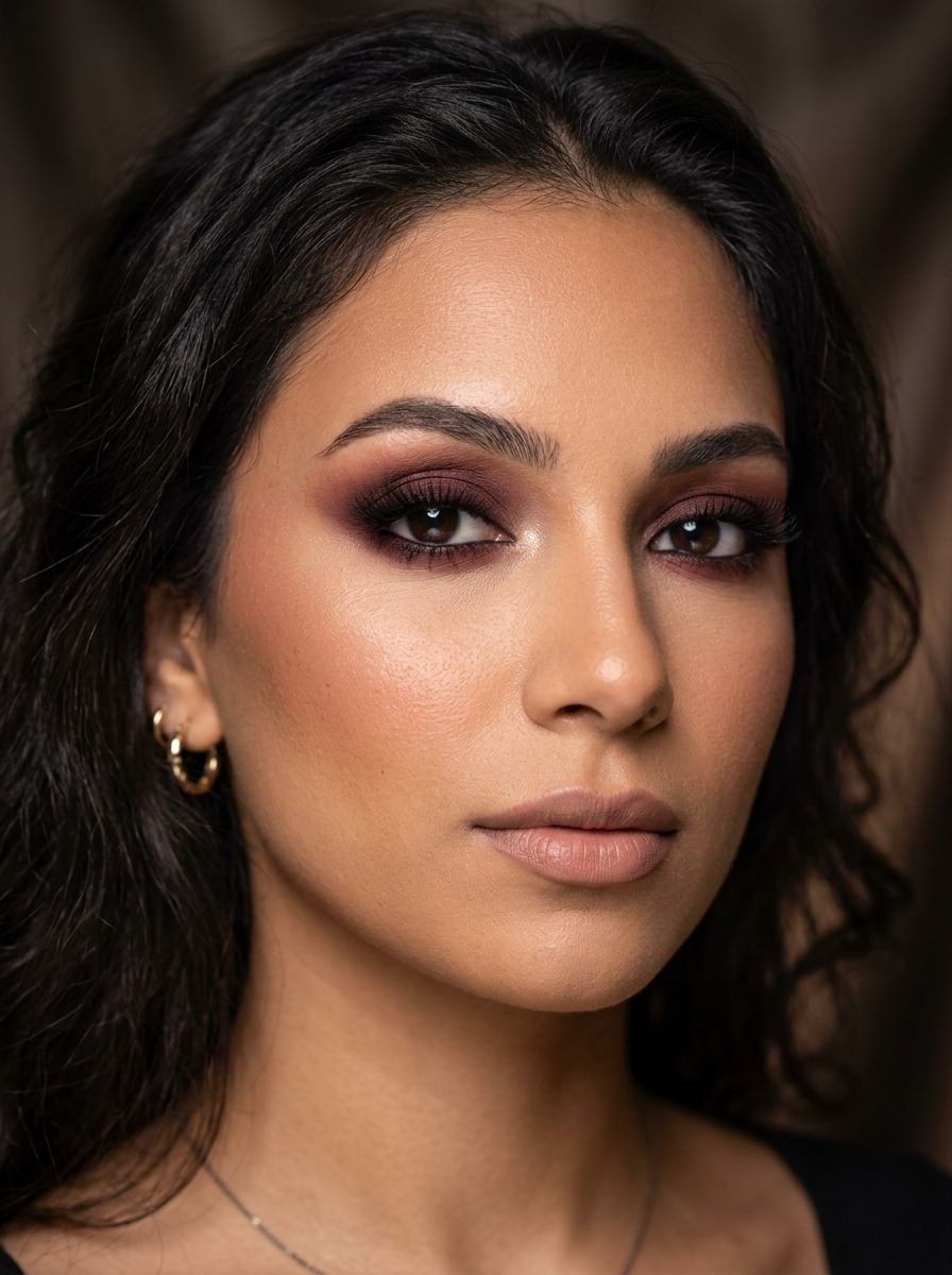 Burgundy Smokey Eye als 2014 Makeup Inspiration 2026